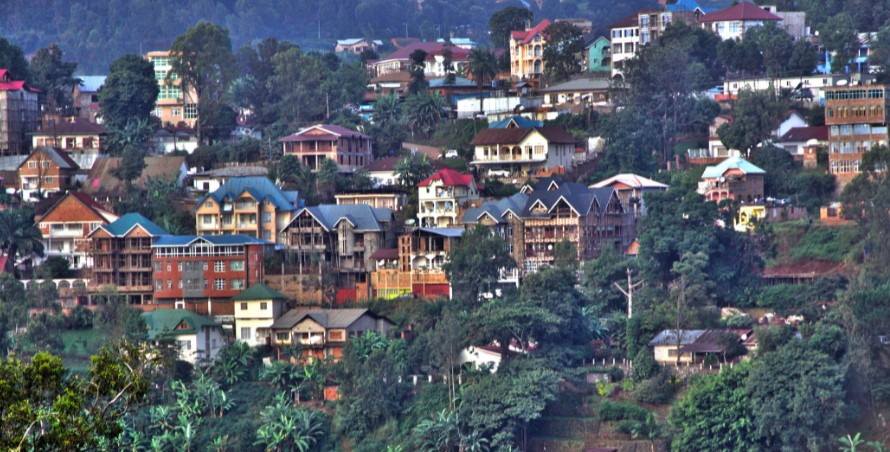 Bukavu city in the Democratic Republic of Congo